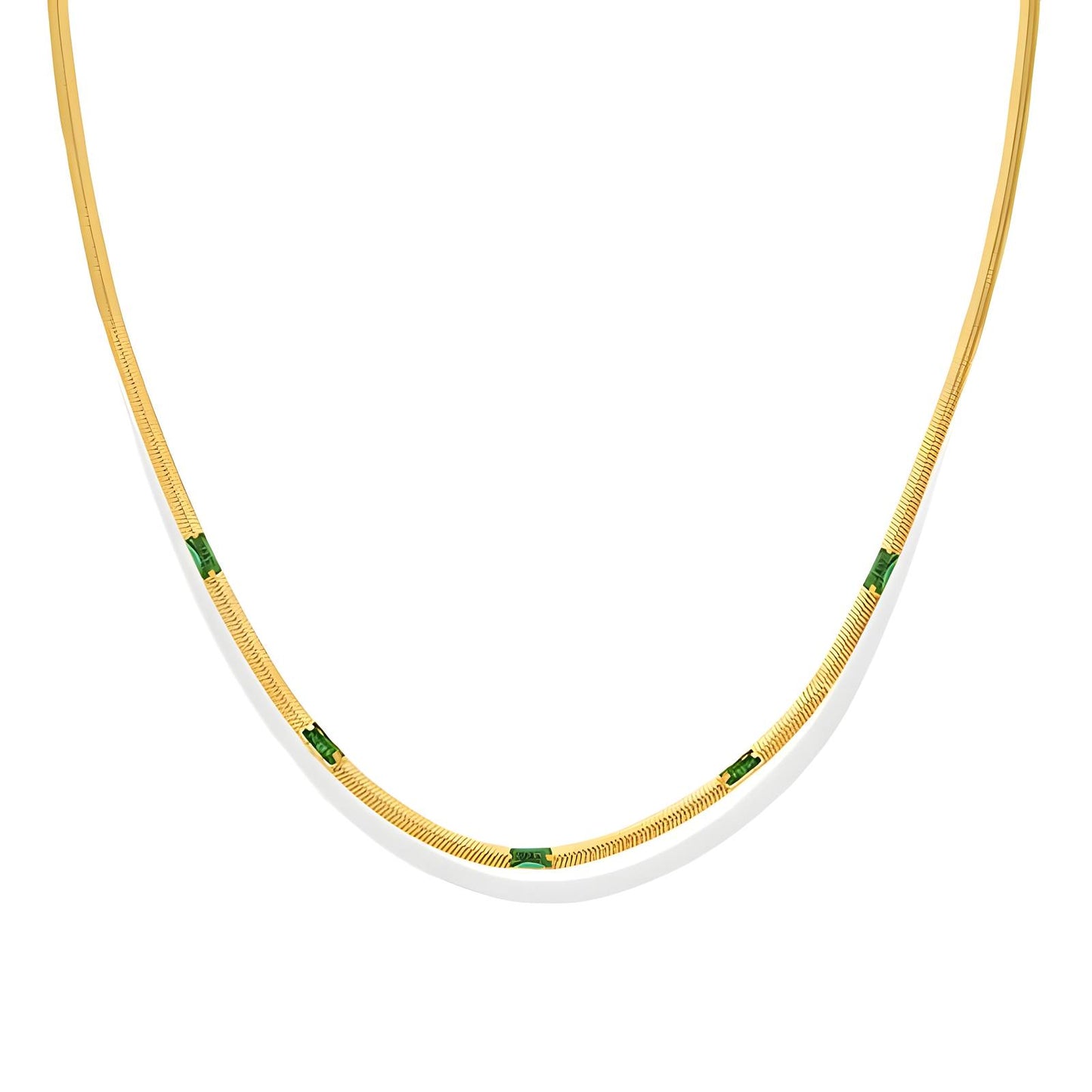 18K Gold Plated Stainless Steel Luxury Snake Necklace
