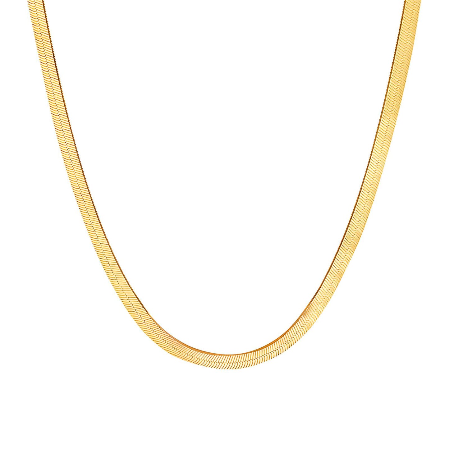 18K Goldplattierte Edelstahl Halskette