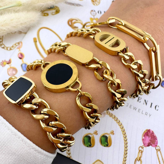 18K Gold Plated Stainless Steel Bracelet – Elegant Design